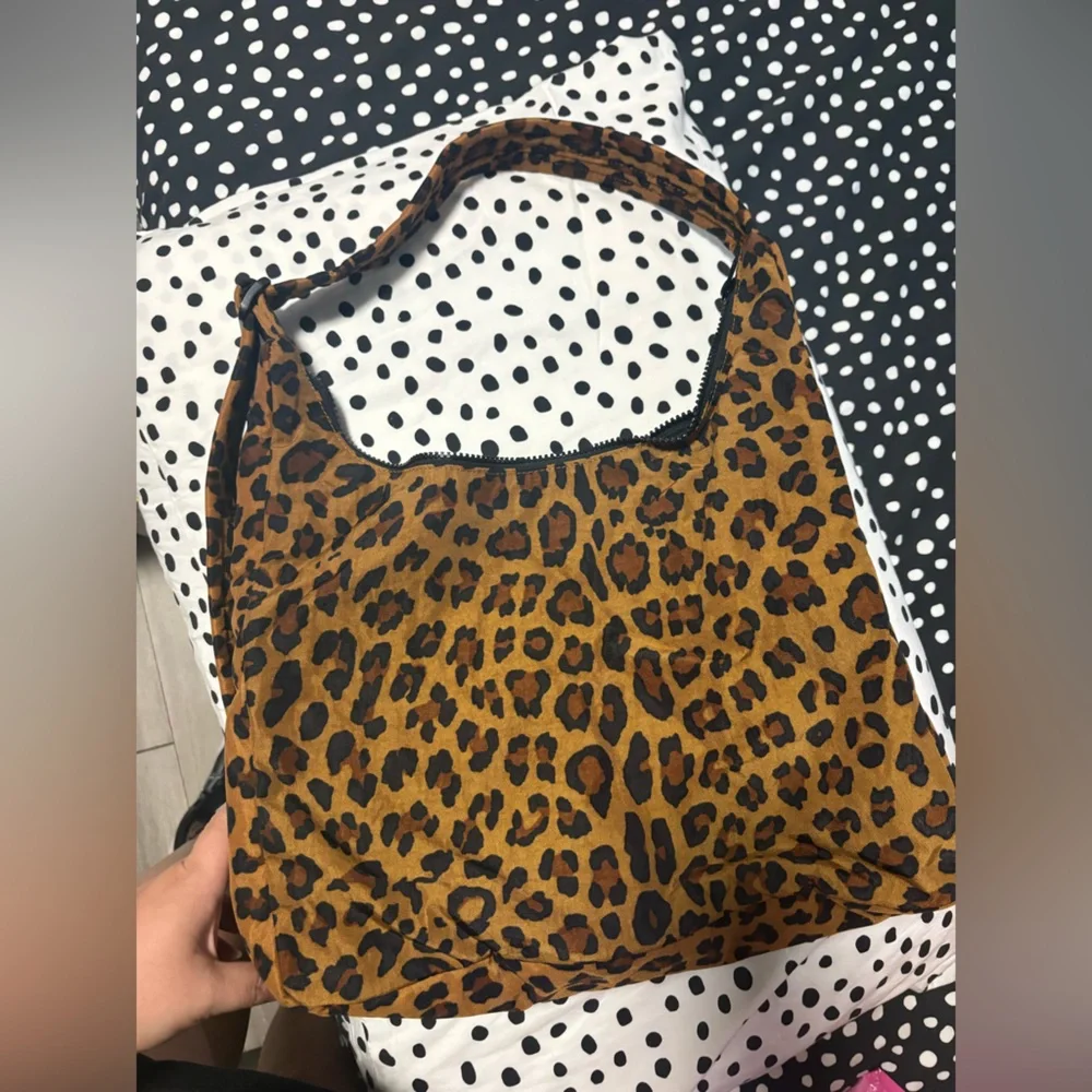 BAGGU Large shoulder bag - Leopard print
